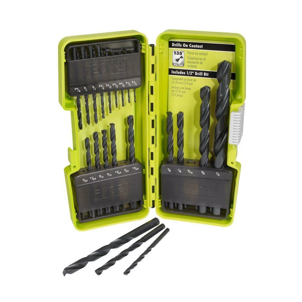 Ryobi A10D21D Black Oxide Drill Bit Set 21 Piece