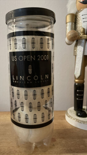 THREE (3) 2001 US OPEN COMMEMORATIVE SPECIAL EDITION TENNIS BALLS NEW.  LINCOLN - Picture 1 of 2