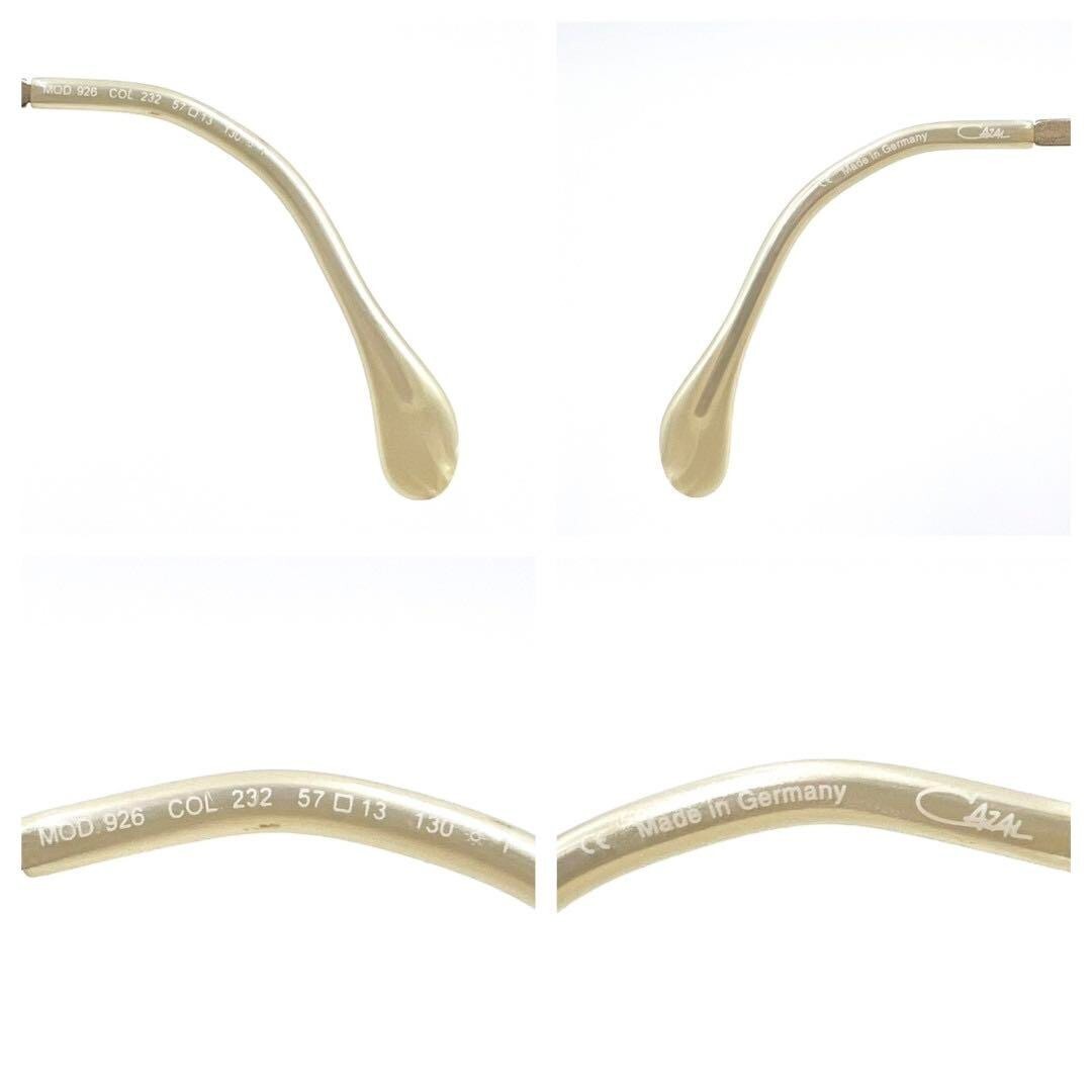 CAZALカザールサングラス MOD 926 COL232 リムレス CAZAL MOD 926 Rimless Sunglasses, Gold/Silver, Rhinestones, Case