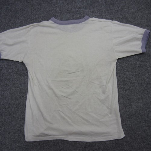 Vtg Sportswear 80s Paper Thin Ringer T Shirt Lake Ray Hubbard Made In USA - Picture 5 of 10