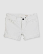42 DL1961 Girl's Kids White Piper Cotton 5-Pocket Stretch Denim Shorts Size 12