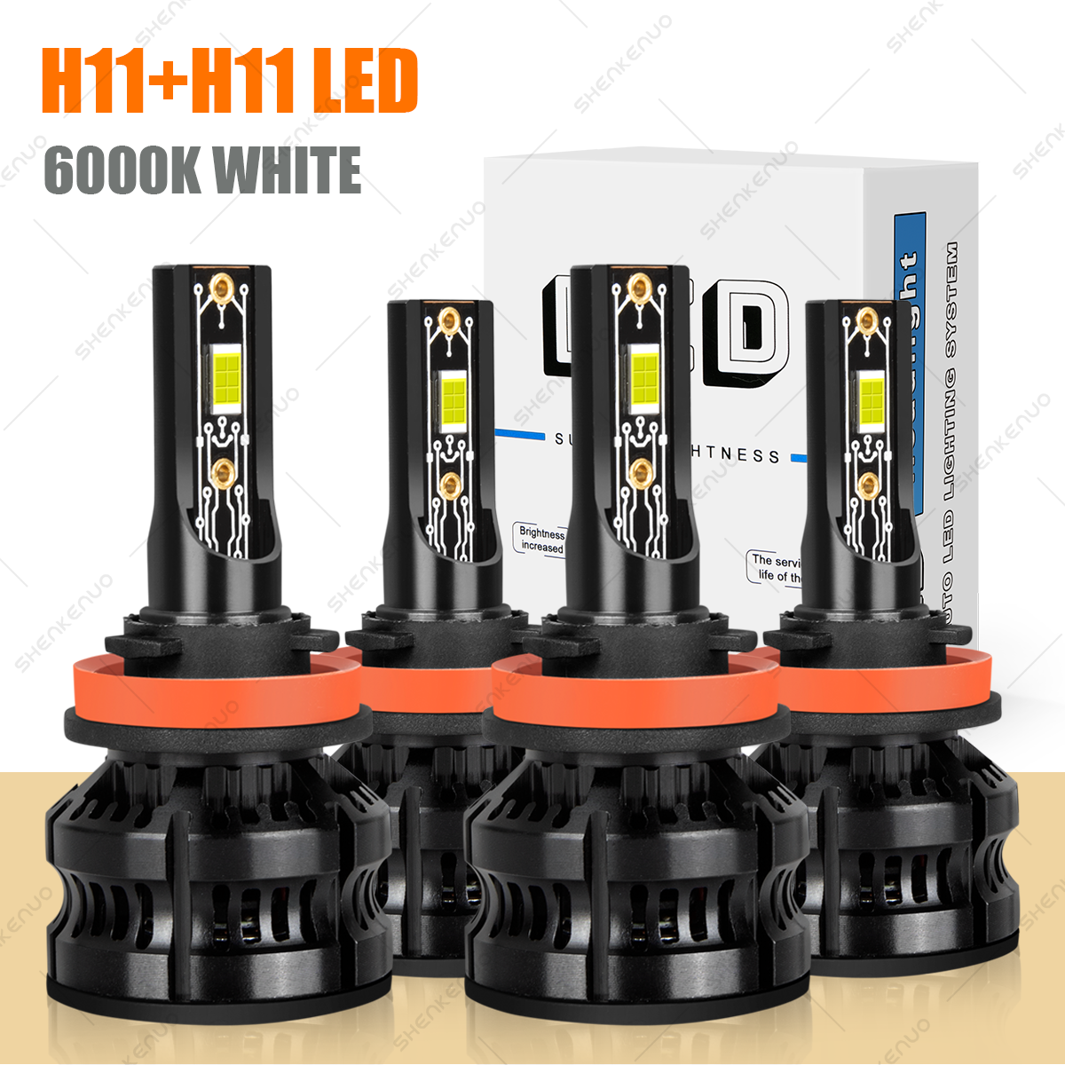 2007-2018 Nissan Altima LED Headlight Bulbs Kit High Low Beam Combo