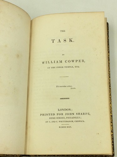 MINOR POEMS / TABLE TALK / THE TASK (3 vols) - William Cowper - LEATHERBOUND - Imagen 8 de 10