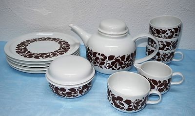 Melitta Tegeler Forst, Teeservice Teile zur Auswahl - 70er Jahre - Vintage