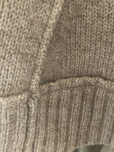 2000 $ L Donna Karan Black Label Kollektion 100 % dicker Kaschmir geknoteter Pullover - Bild 4 von 24