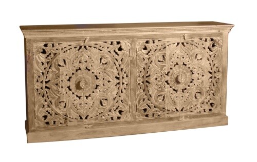 Sideboard Anrichte Schrank Lakadee Mangoholz Massiv 180cm