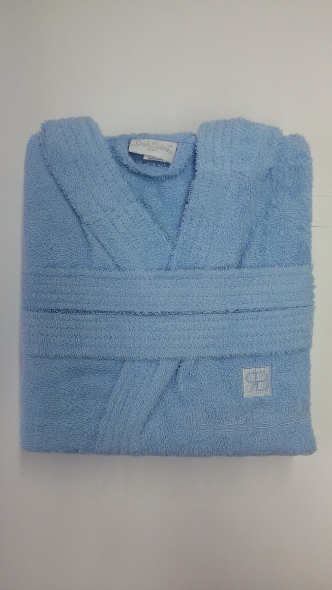 Accappatoio Unisex Renato Balestra - 100% Cotone Con Cappuccio, Tasche E Cintura, Diverse Taglie E Colori - Foto 7