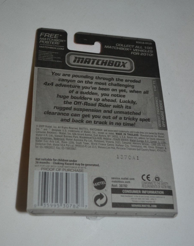 2010 MATCHBOX DESERT ENDURANCE - OFFROAD RIDER BLAU - Bild 6 von 6