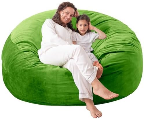 Large Bean Bag Chair: 4 Ft Memory Foam Bean Bag Chairs for Adults/Kids,Bean Bag - Picture 6 of 12