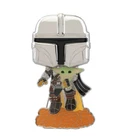 Star Wars Funko POP Enamel Collectible PIN The Mandalorian Mando Holding Grogu