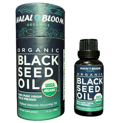 100% Pure Virgin CERTIFIED Organic Black Seed Oil Edible Cold Pressed Cumin 4oz