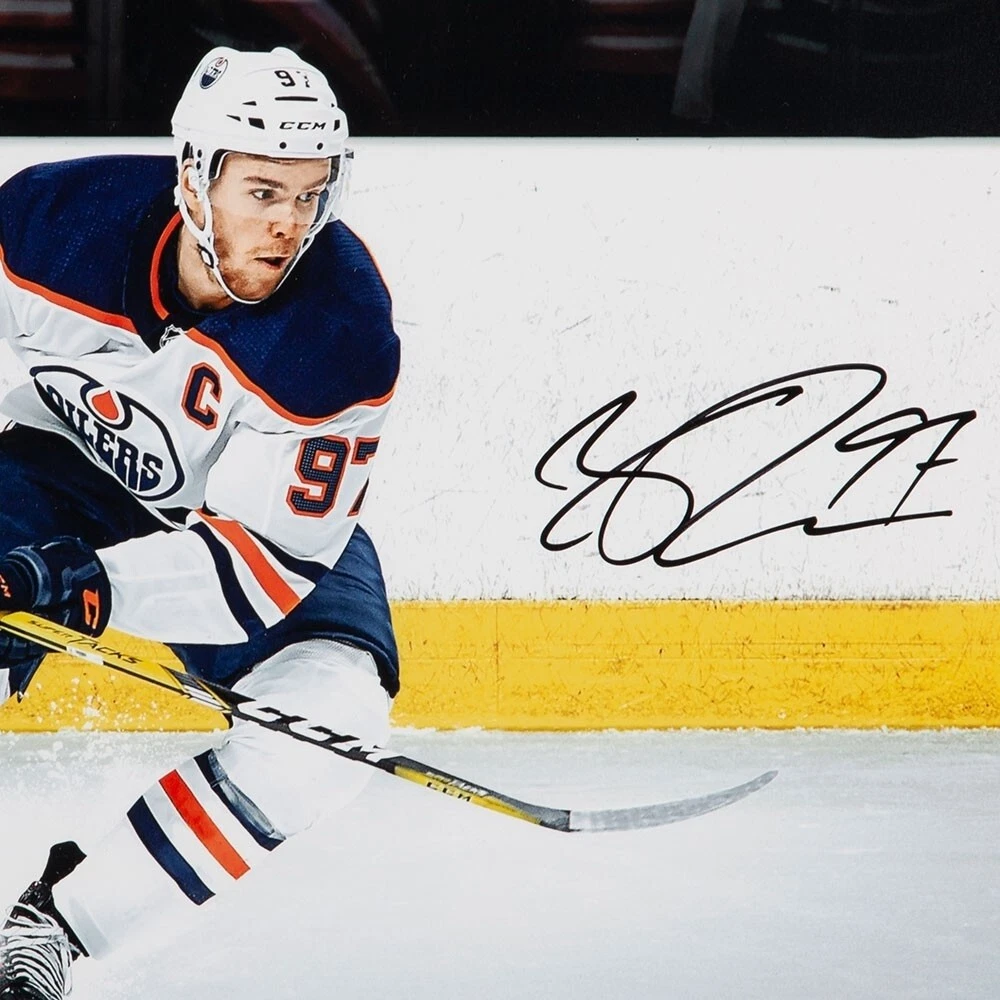 Connor McDavid Signed Autographed 16X20 Photo Snow the Camerman Oilers UDA