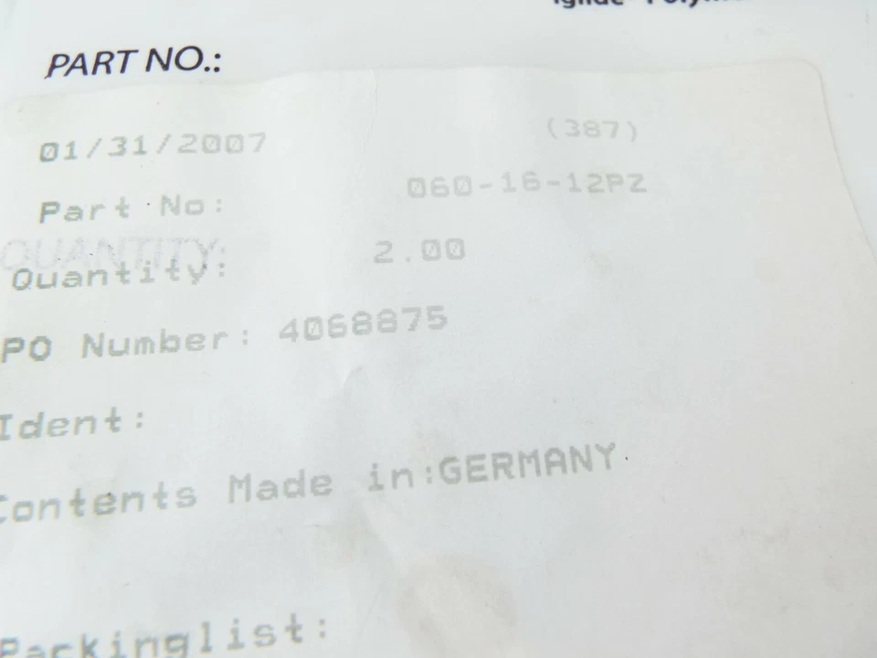 EXTREMOS DE CABLE FLEXIBLE IGUS (2) 060-16-12PZ Y (2) 060-16-2PZ Foto 3 de 4