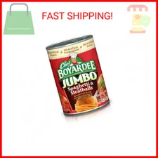 Chef Boyardee Jumbo Spaghetti and Meatballs, 14.5 oz, 12 Pack