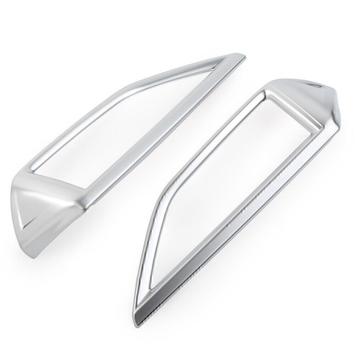 2 Pcs Matte Silver Front Middle Air Vent Cover Trim For Subaru Forester 2019-22 - Picture 5 of 6