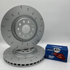 Ford Focus MK3 ST Diesel Front Brake Discs C Hook Pair with Pagid Pads - 320mm