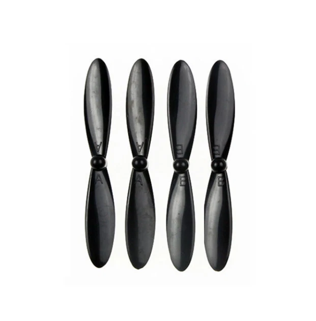 Hubsan X4 H107D 1 juego de 4 hélices 55 mm cada una en blanco y negro Foto 4 de 4