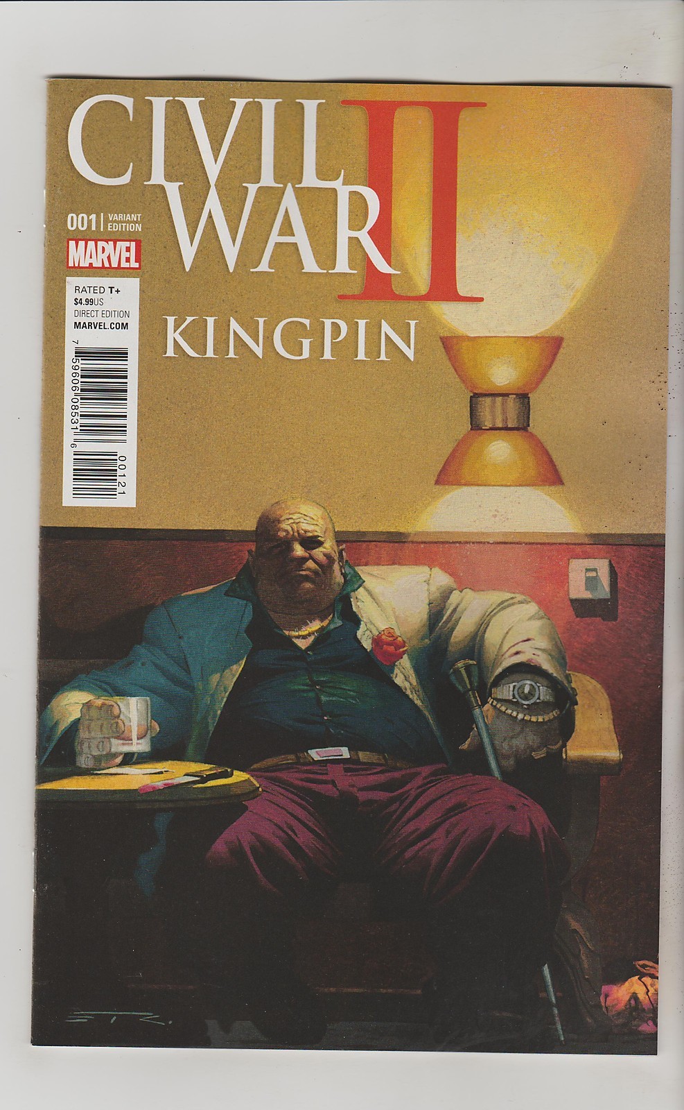 MARVEL COMICS CIVIL WAR II KINGPIN #1 SEPTEMBER 2016 RIBIC VARIANT 1ST PRINT NM