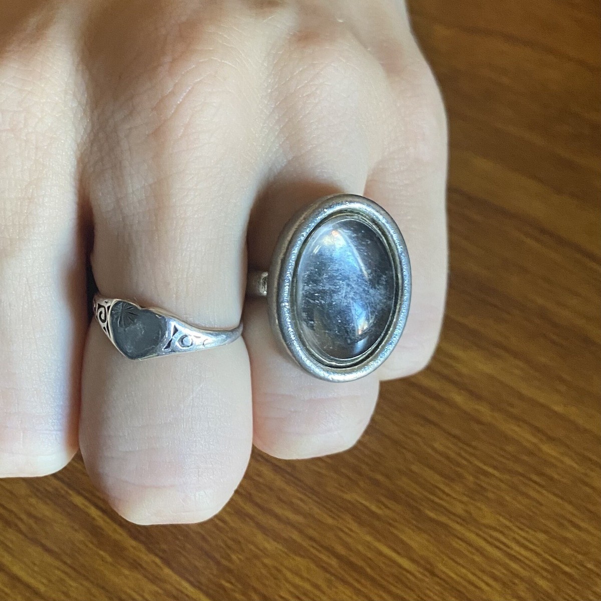 vintage silver シルバー925 リング　一点物　60s Amazon.com: Retro Vintage s925 Silver Ring for Women Men