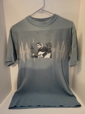 Kurt Cobain Nirvana Vintage T-Shirt Giant Official Men's Size MEDIUM 