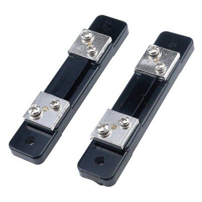 2 Pack 50A 75mV DC Current Measuring Shunt Resistor Digital Analog Meter