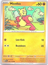 Mienfoo Paradox Rift 096/182 Common Pokemon Near Mint Pokemon Card