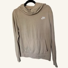Nike Women's Tan Cropped Hoodie Sweater size medium