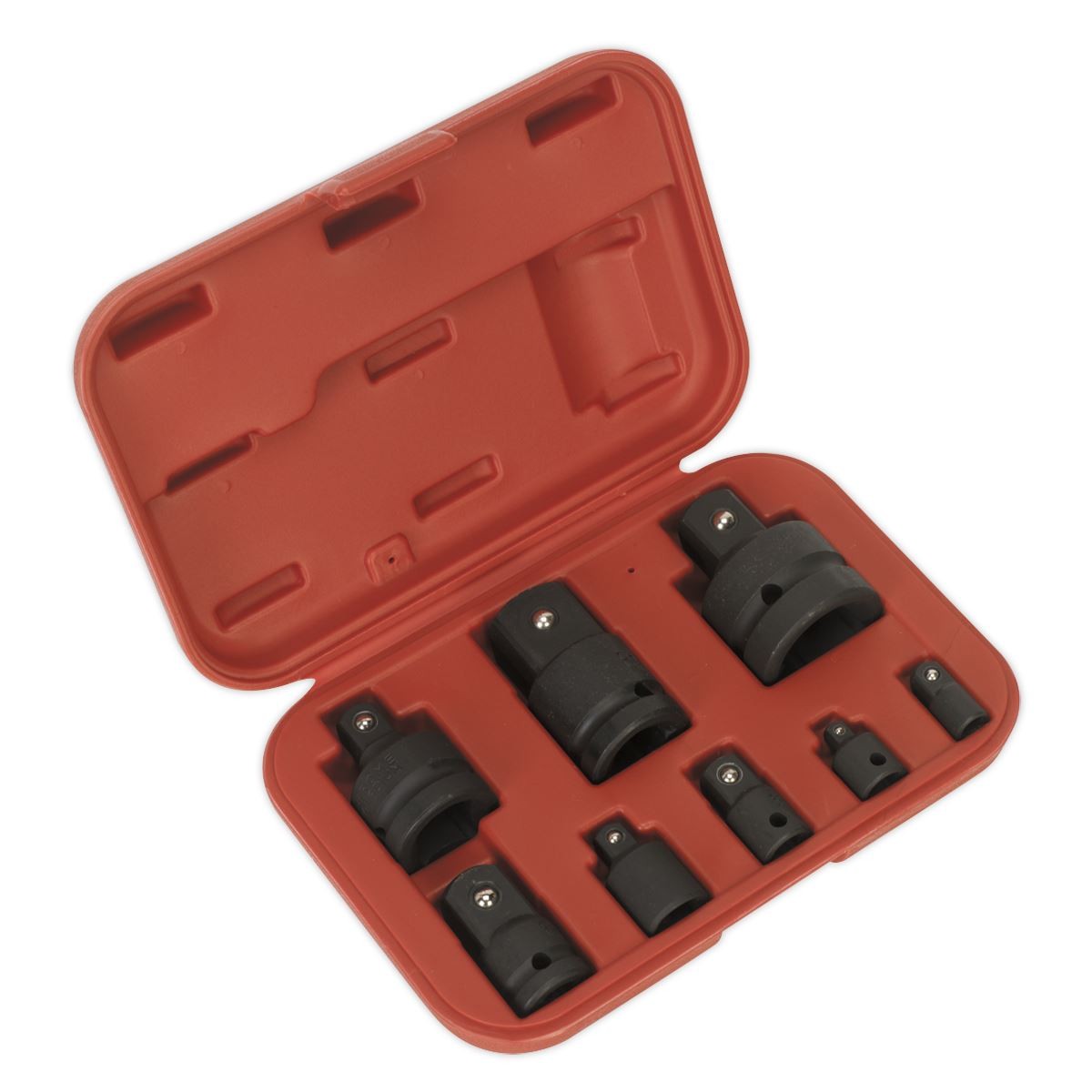 Sealey AK5900B Impact Socket Adaptor Set 8pc 1/4"" 3/8"" 1/2"" 3/4"" 1""