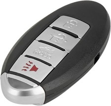 Key Fob Cover Case Replacement 4 Buttons Remote Control Shell -...