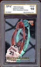Marcus Camby Rookie Card 1996 Scoreboard #BR2 Mintgrading 10 (holder scratches). rookie card picture