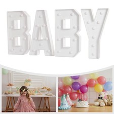 "BABY" Letter Light LED Light Up Letters for Baby Birthdays/Showers KT Board