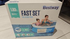 Bestway 6ft Fill and Rise Family Kids Summer Inflatable Swimming Pool Fun