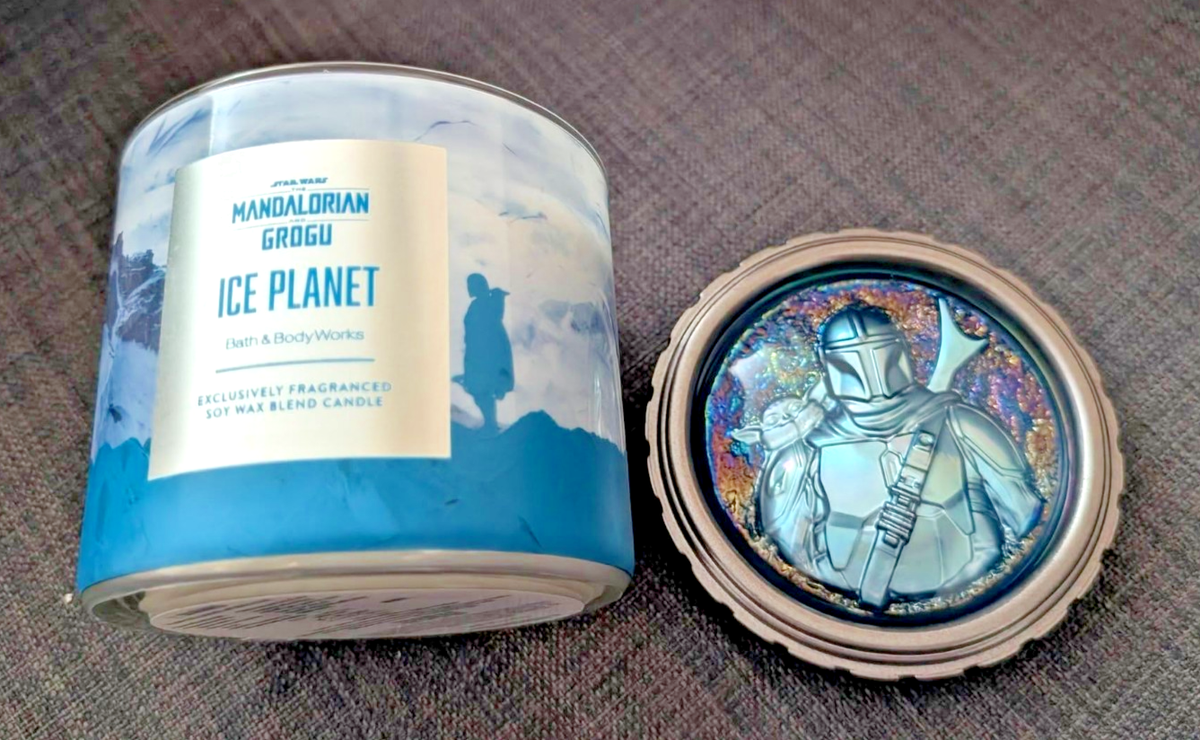 Bath & Body Works Star Wars ICE PLANET 3 Wick Candle Limited