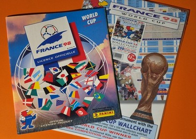 Panini World Cup 98 Empty Album + RARE Sealed Official Wall Chart France 98