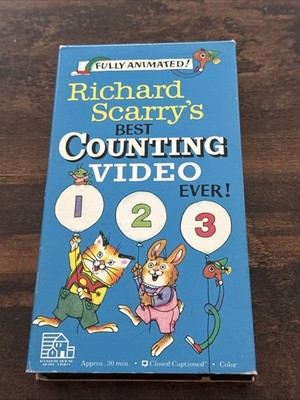 Richard Scarrys Best Counting Video Ever (VHS, 1989) V13