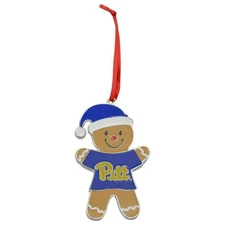 Pittsburgh Panthers Gingerbread Man Christmas Ornament – Metal Holiday Dec
