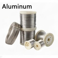 1 Meter 99.99 High-Purity Aluminium Al Wire Round Solid Aluminium Wire