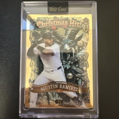 2025 Wild Card Holiday Hits! Christmas True 1/1 Gold Krampus - Agustin Ramirez