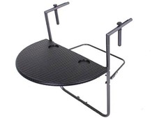 Table De Balcon Ventana, Suspendue, Pliable, Look Rattan, 36 X 70 CM - N