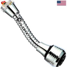 Faucet Sprayer Attachment Flexible Tap Extension Aerator 360 Degree ABS For K...