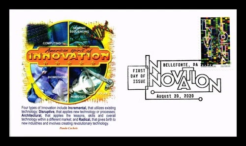 PANDA CACHET FIRST DAY US COVER PICTORIAL CANCEL INNOVATION GENOME SEQUENCING