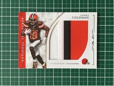 PANINI 2016 NFL NATIONAL TREASURES #TTR-CC COREY COLEMAN CLEVELAND BROWNS