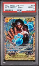 2025 One Piece Op12-Legacy of the Master Bartholomew Kuma #119 PSA 10