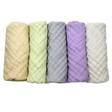 Baby Wash Cloth And Towels 5 PCS Pack Muslin Cotton Soft Newborn Face Wipes
