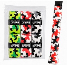 Titan Slam Grips Camo Tennis Overgrip 6 Pack Tacky Grip for Raquet Sportz