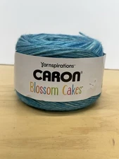 Caron Blossom Cakes yarn  CARIBBEAN SEA 3 Balls New