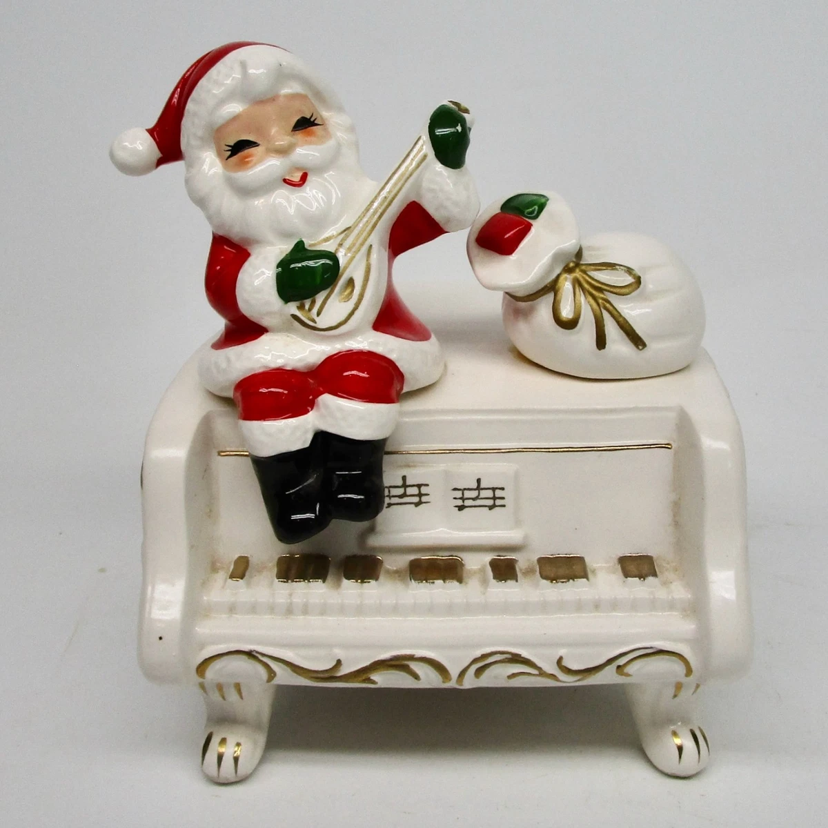 Santa Music Box In Santa Figures (1946-1990) for sale | eBay