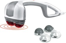 Homedics Back Massager Heated Automatic Percussion Body Massager with Dual Piv