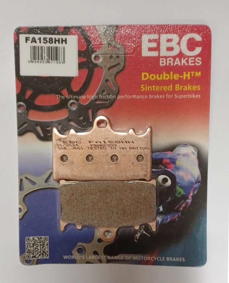 Pastillas de freno de disco delanteras sinterizadas EBC para Suzuki SV650 / SV650X (2019 a 2025) Foto 3 de 4