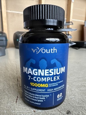 Vi Youth Magnesium 7 Complex 1000 MG High Absorption- 60 Capsule - EXP 2/29